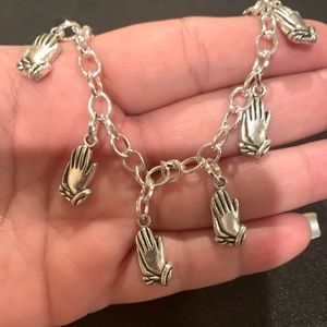 Praying hands bracelet
